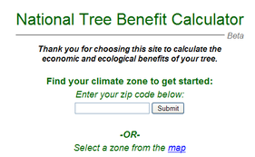National Tree Benefit Calculator